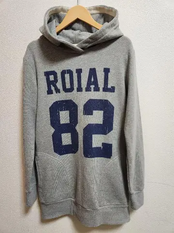 ROIAL 그레이 후드티 M