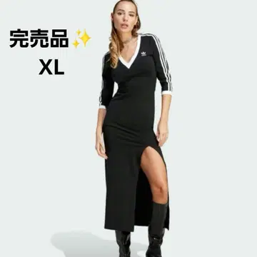 완판템 adidas 클래식 쓰리 스트라이프 맥시 원피스 XL