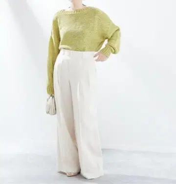 새상품급! 저널 스탠다드 레사주 테이프얀 크루넥 풀오버