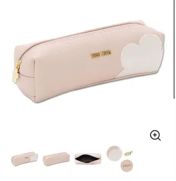 MARY QUANT 꽃 모티브 파우치 핑크