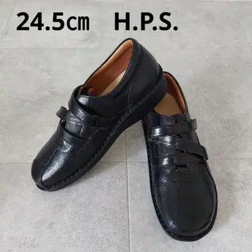 미사용 24.5cm H.P.S. 컴포트 가죽 건강 신발 블랙 배송비 포함