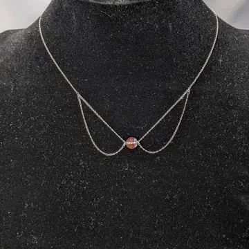 앤티크 사피레트 비즈 목걸이 (실버 925)