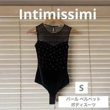 Intimissimi 블랙 벨벳 바디수트