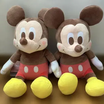 [ 새상품 2개 세트 ] 미키마우스 빨간색 볼 L 봉제 인형