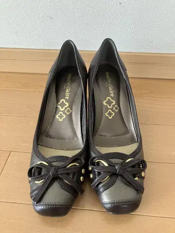 마리 클레어 다크 브라운 하이힐 펌프스