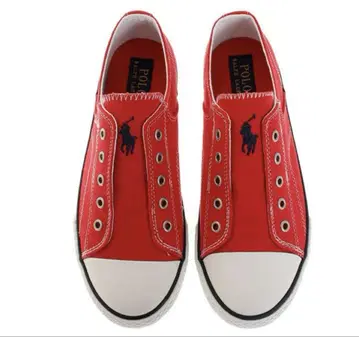 폴로 (POLO) 랄프 로렌 슬립온 로웬 레드 23.5cm