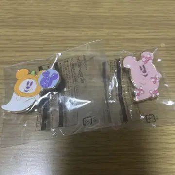 디즈니 할로윈 핀 배지 2개 세트