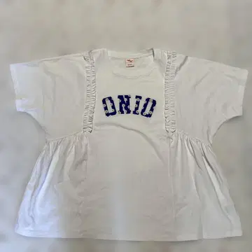 프릴 달린 화이트 T셔츠 ONID