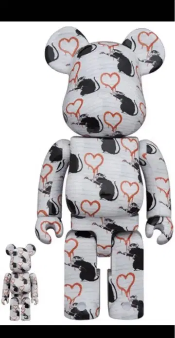 BE@RBRICK 베어브릭 LOVE RAT 러브랫 100%&400%