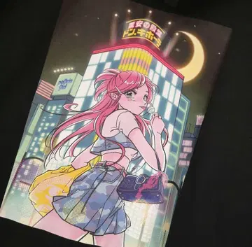 새상품 사토 나츠미 돈키호테 페로린걸 긴팔 후드티 L