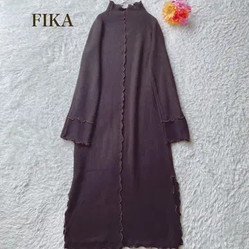 FIKA 피카 [ M ] 다크 브라운 롱 니트 원피스 캐주얼