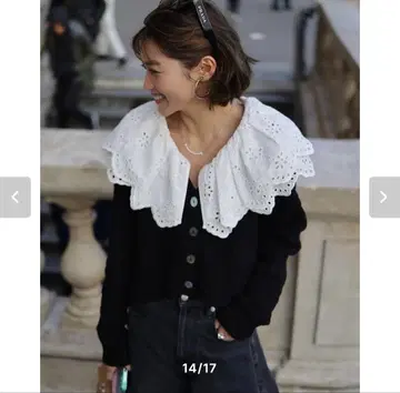새상품급 gypsohila Bloom Cardigan 블랙