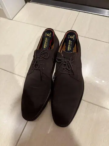 스코치 그레인 다크 브라운 스웨이드 비즈니스 슈즈 26cm