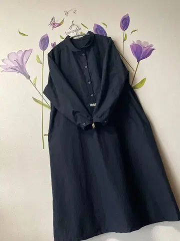 반슈 직조 코튼 원피스 handmade