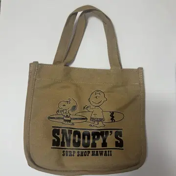 [ 새상품 남은 3개 ] SNOOPY 서프샵 토트백
