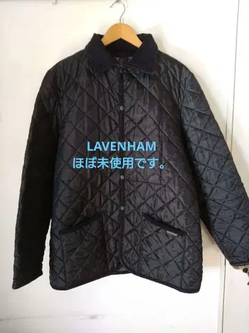 LAVENHAM 블랙 퀼팅 자켓