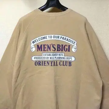 남성용 비기 80s 90s 빈티지 맨투맨 MENS BIGI