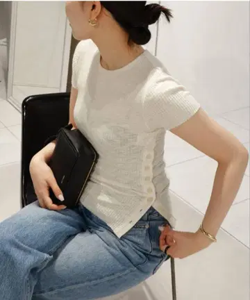 plage le /  SIDE BUTTON SLIT 상의