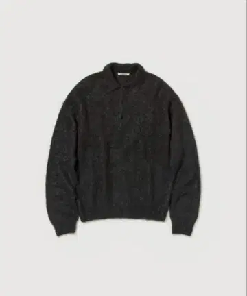 BRUSHED SUPER KID MOHAIR KNIT POLO 25aw
