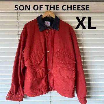 SON OF THE CHEESE 레드 데님 자켓 XL
