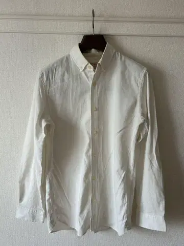 Vintage 화이트 버튼 다운 긴팔 셔츠