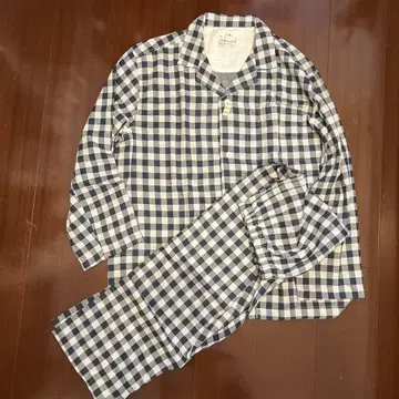 무인양품 체크 무늬 파자마 L-XL 사이즈