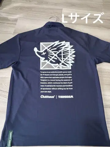 클럽하우스 clubhaus x TANGRAM 피케 셔츠 네이비 골프