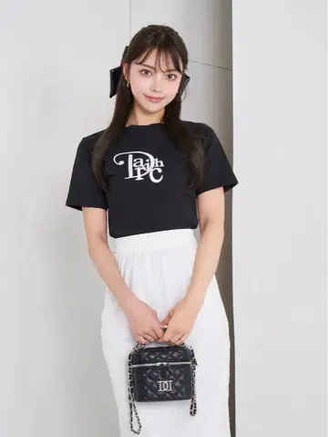 Darich 블랙 T셔츠 모노그램T셔츠
