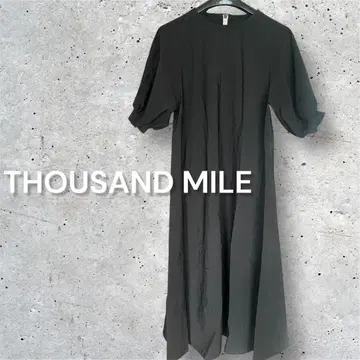 THOUSAND MILE 롱 원피스 블랙