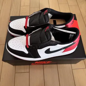 aj1 low black toe 27.5cm