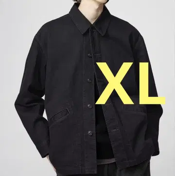 새상품 UNIQLO U 오버 사이즈 컬러 데님 자켓 XL 블랙 4