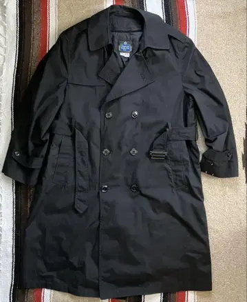 USA NEPTUNE GARMENT CO. 블랙 트렌치코트