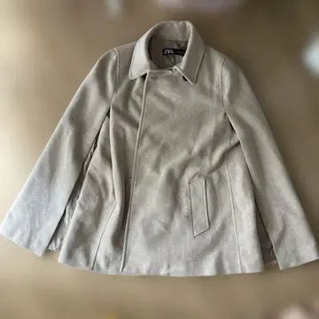 ZARA 베이지 자켓 케이프 코트 L 판초 완판템