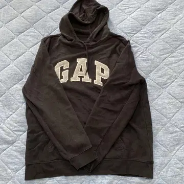 GAP 블랙 후드 부착 후드티 여성용 남성용 L 사이즈