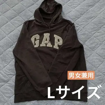 GAP 블랙 후드 부착 후드티 여성용 남성용 L 사이즈