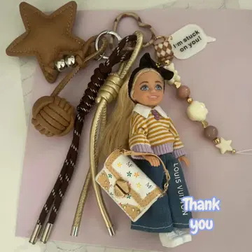 바비 참 커스터마이즈 키링 백참