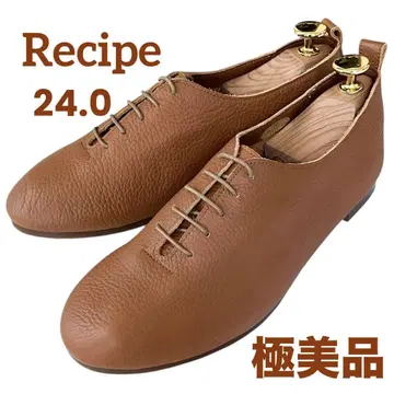 [컨디션 최상] Recipe 가죽 레이스업 가죽 브라운