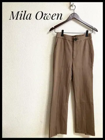 Mila Owen 브라운 캐주얼 팬츠