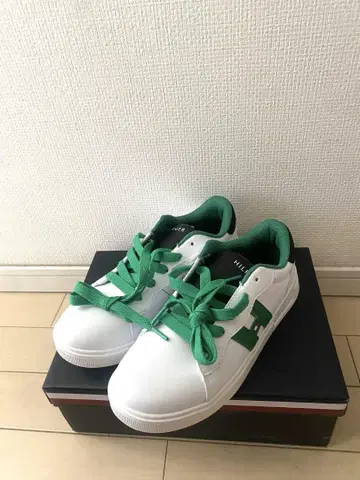 TOMMY HILFIGER 스니커즈 화이트/그린