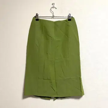 앙케이트 여성용 미니 스커트 플레어 린넨 혼방 일본제 그린 S