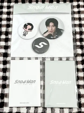 SnowMan 한국 1st 팝업 메구로 렌 세트