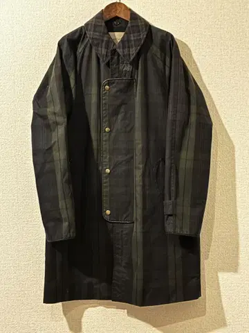 Casely-Hayford 스텐카라 코트 블랙 그린 체크