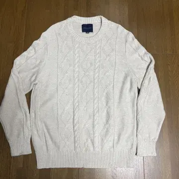 AMERICAN EAGLE 케이블 니트 스웨터 L 크림