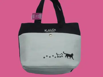 KALDI 고양이와 발자국 토트백