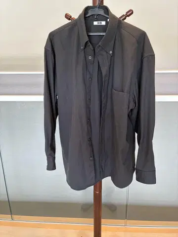 UNIQLO U 다크 그레이 긴팔 셔츠 L