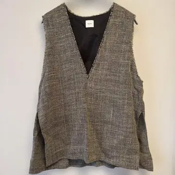 spick&span 린넨 트위드 베스트