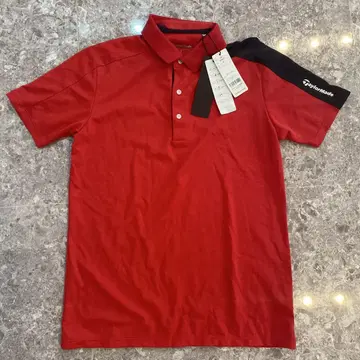 TaylorMade 빨간색 피케 셔츠 남성용 S