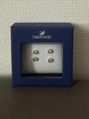 스와로브스키 SWAROVSKI 귀걸이 2세트 크리스탈 핑크