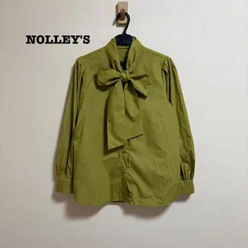 새상품급 노리즈 실키 브로드 블라우스 보타이 블라우스 38