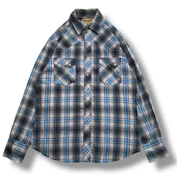 F723 [ 즉시 구매 OK ] Wrangler 웨스턴 셔츠 M 블루